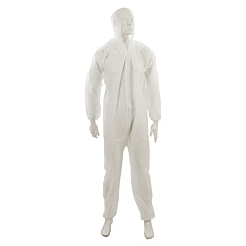 Image of Silverline 580467 Disposable Overall, White, M 120 cm (46")
