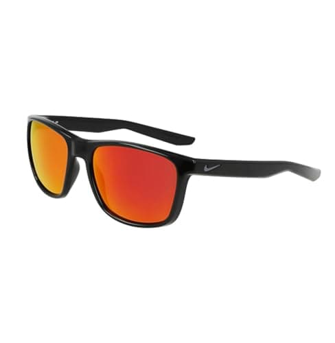 Image of Nike Essential Endeavor Sunglasses, 5719010 Black/Red Mirror, One Size