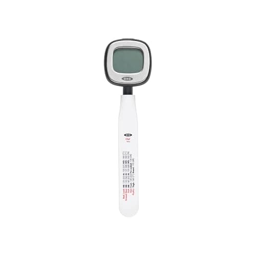 Image of OXO Good Grips Chef's Precision Digital Instant Read Thermometer, Metallic Black, 25.4 x 10.9 x 1.8 cm