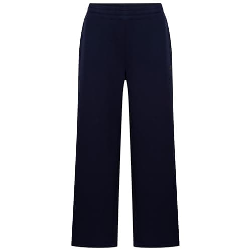 Image of Trespass Womens Joggers Sollas - Wide Leg, Three-Way Stretch Waistband, Inner Drawcord, Wide Hem, 2 Side Pockets, Logo Woven Navy