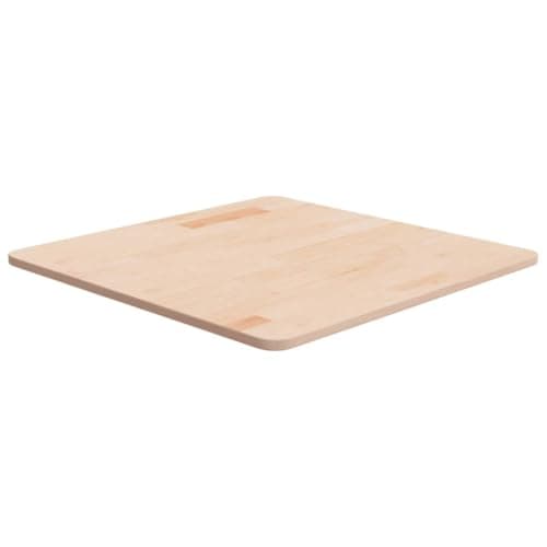 Image of vidaXL Untreated Solid Oak Wood Square Table Top, 60x60 cm, ic Design, Versatile and Durable for Home or Commercial