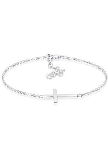 Image of Elli Bracelet Women Cross Symbol Classic in 925 Sterling Silver
