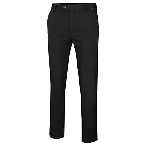 Image of Island GREEN Essentials Men's All Weather Bonded Fleece Lined Trousers, Black, 38W/29L