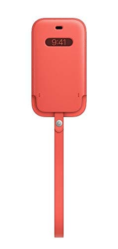 Image of iPhone 12 mini Leather Sleeve with MagSafe - Pink Citrus