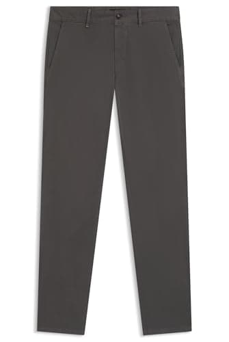 Image of BOSS Mens Chino Slim Slim-fit Chinos in Stretch-Cotton Satin