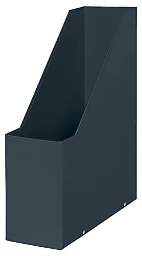 Image of Leitz Click & Store Magazine File, Cardboard Desk Storage Solution for Home/Office, A4 Paper Holder, Storage Organiser for Files & Folders, Cosy Range, Velvet Grey, 53560019