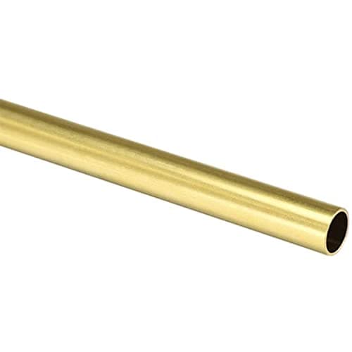 Image of MACHSWON Brass Round Tube H65 Copper Tubes Pipe 300mm Length 16mm OD 1.5mm Wall Thickness Seamless Straight Pipe Tubing
