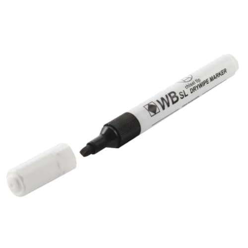 Image of ValueX Whiteboard Marker Chisel Tip 2-5mm Line Black [Pack of 10]