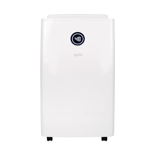 Image of Igenix IGDH020W 20L/Day Dehumidifier for Mould Removal & Drying Clothes, Removes 20 Litres Moisture, Damp, Mould in Home, Kitchen, Bedroom, Caravan, Office, Garage or Bathroom