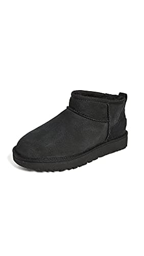 Image of UGG Women's Classic Ultra Mini Ankle Boot, Black, 8 UK