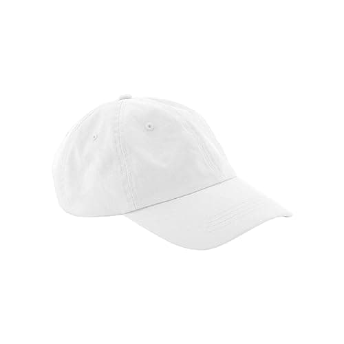 Image of Beechfield® B652N Organic Cotton 6 Panel Dad Cap - White