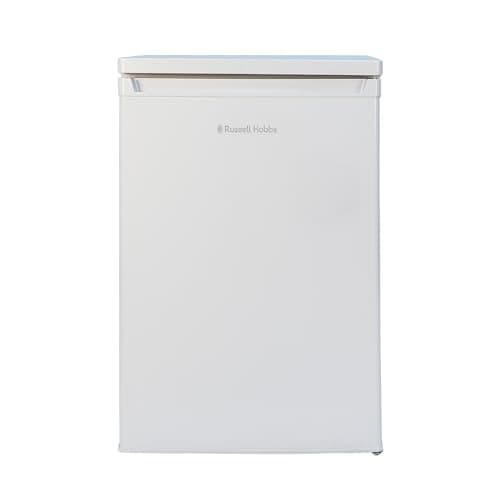Image of Russell Hobbs Under Counter Freezer 91 Litre Capacity 55cm Wide with Adjustable Thermostat & Feet, 3 Freezer Drawers, Reversible Door, White, 2 Year Guarantee RH85UCFZ552E1W
