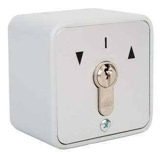 Image of GEBA MSC-APZ1-2T/1 Surface Mount Key Switch Two Way Momentary Function with Cylinder for Automatic Garage Doors and Gates