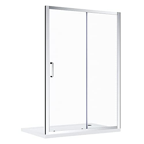 Image of ELEGANT 1200mm Sliding Shower Door Modern Bathroom 8mm Easy Clean Glass Shower Enclosure Cubicle Door