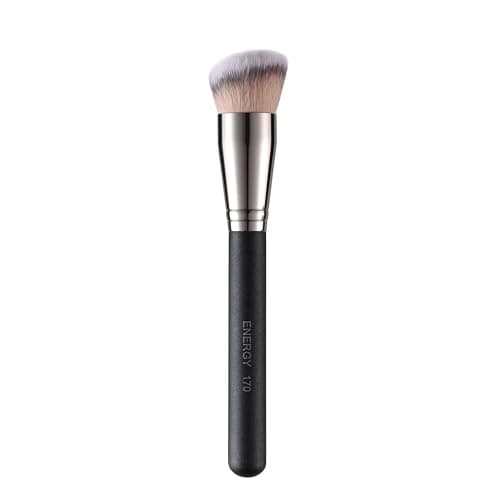 Image of ENERGY 170 Large Angled Foundation Brush for Smooth, Even Coverage, Makeup Brush with Dense Vegan Synthetic Bristles