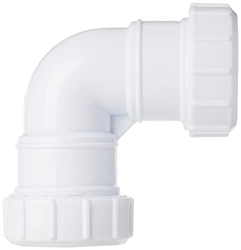 Image of Merriway BH02910 Waste Compression 90 Degree Bend, 32mm , White