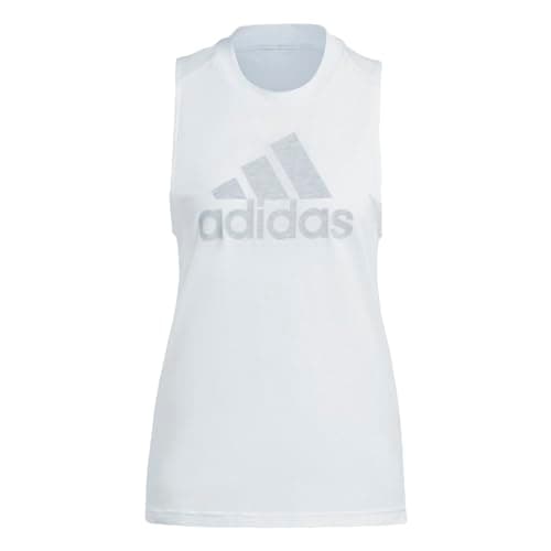 Image of adidas Women's Plus Size Future Icon Winners 3.0 Tank Top, White Melange/Grey, XS