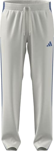 Image of adidas Men's 3 STRIIPES Tricot Open Hem Trackpants, Off White, L