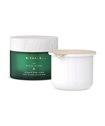 Image of RITUALS Body Cream + Refill Pack, The Ritual of Jing Gift Set, New Glass Packaging, Moisturising Body Cream with Lotus Flower and Jujube, 2 x 220ml