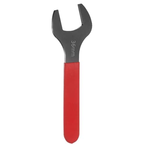 Image of sourcing map Single Open End Wrench 36mm Metric 15 Degree Offset Angle U-Shaped Open Ended Spanner Small Flat Head Blackening Wrench with Red Shank for Automotive Repair Furniture Assembly