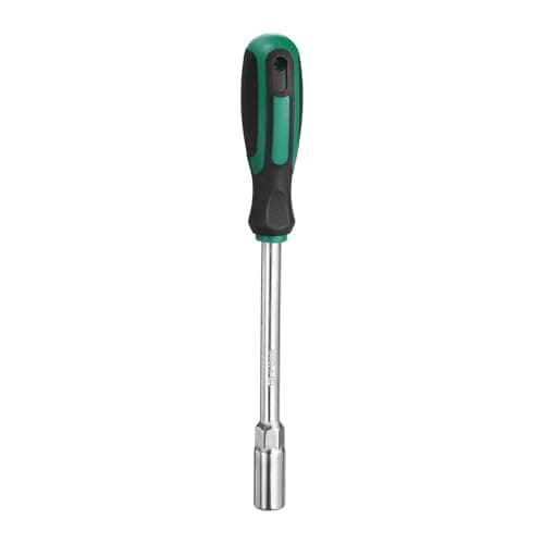 Image of sourcing map Metric Nut Driver 13mm Dia 150mm Round Shank CR-V 6 Point Hex Hexagon Socket Wrench Screwdriver with Non-Slip Handle for Tightening and Loosening Fasteners
