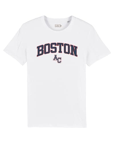 Image of AMERICAN COLLEGE USA Unisex T Shirts Manches Courtes Hommes Femmes t Shirt, Blanc,