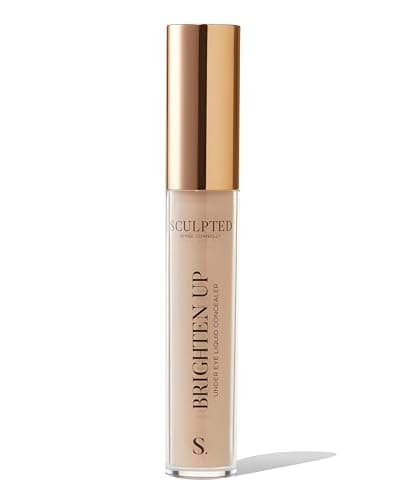 Image of Brighten Up Under Eye Concealer from Sculpted by Aimee (Crème) - 5ml Light Coverage Mineral Liquid Makeup Concealer for Hydrating Delicate Skin & Dark Circles with Niacinamide and Hyaluronic Acid