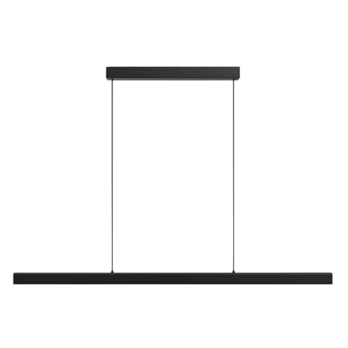 Image of LED Pendant Lights Kitchen Island, 3000k-6000K Adjustable Color Dining Room Light Fixture, Dimmable with Remote Control Linear Ceiling Chandelier Aluminum for Kitchen,Living,Dining,Bedroom 180CM Black
