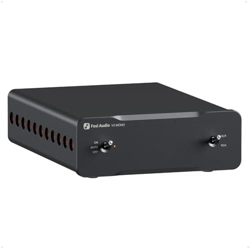 Image of Fosi Audio V3 Mono Power Amplifier for Home Audio Speakers, Mini Monoblock Class D Amp with TPA3255, 240W for HiFi Home Theater AVR Receiver Component, RCA/XLR Balanced Inputs