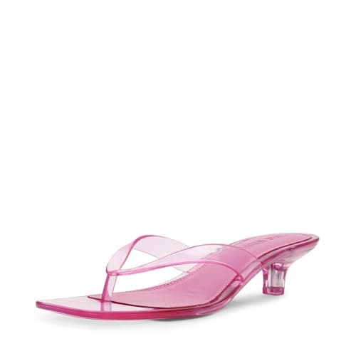 Image of Steve Madden Women's Tracie Heeled Sandal, Pink, 5 UK