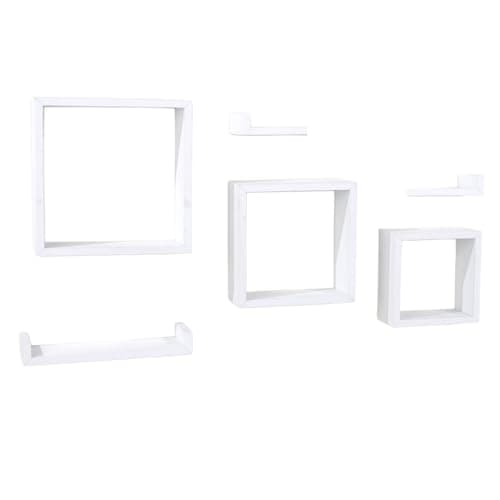 Image of Core Products Hudson 6 Piece Floating Shelf Kit (White)