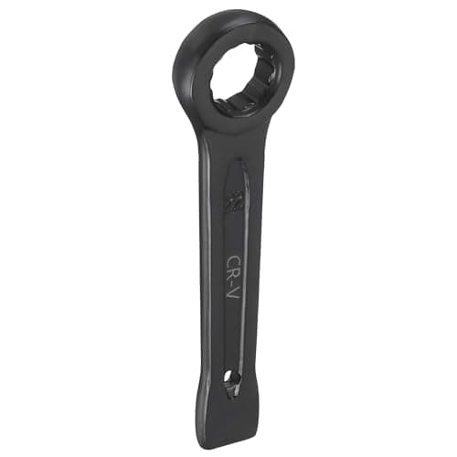 Image of sourcing map Slogging Box End Striking Ring Wrench 22mm Metric CR-V Steel 12-Point Flat Strike Wrench Baking Paint Single Head Spanner Hand Tool for Mechanical Automotive Repair