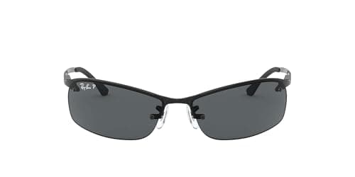 Image of Ray-Ban Men's Top Bar Sunglasses, Black (006/71 Matte Black), 63 UK