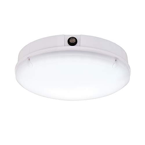 Image of Saxby 77899 Forca Gloss White IK08 IP65 Photocell Outdoor 3000K/4200K/6500K CCT LED Bulkhead