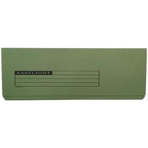 Image of Document Wallet Full Flap, Foolscap, 270gsm, Green, Pack of 50