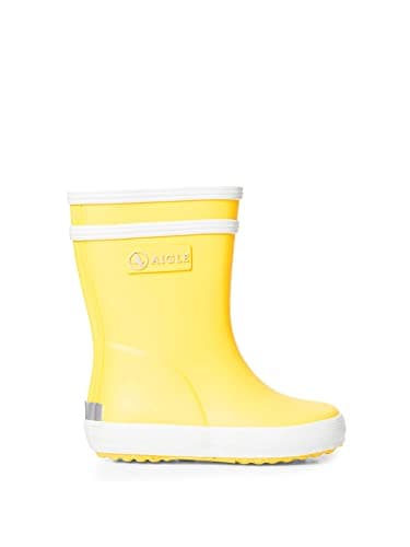 Image of Aigle Unisex Kids Baby Flac Wellington Boots, Yellow Jaune New 001, 6 UK Child