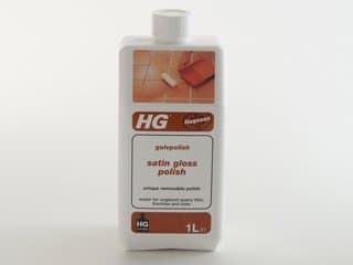 Image of HG Satin Gloss Polish (Golvpolish) 1 litre.P14.PLEASE NOTE: This product has been re-branded by the manufacturer as HG Protective Coating Satin Finish (Satin Gloss Polish).
