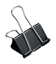 Image of 5 Star Foldback Clips 25mm Black [Pack 12]