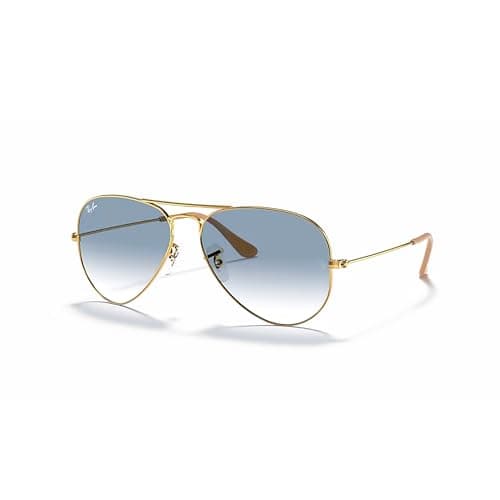 Image of Ray Ban RB3025 001/3F 55M Gold/ Light Blue Gradient Aviator