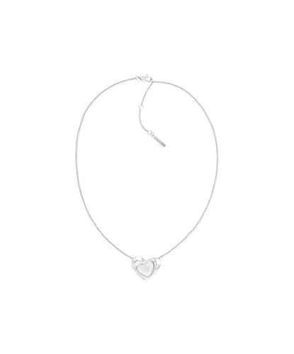 Image of Calvin Klein Women's ENCHANTING Collection Necklace in Stainless Steel with a Heart Pendant - 35000757