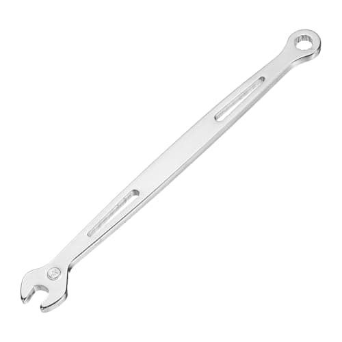 Image of sourcing map Combination Wrench 4mm Metric Super Thin 12-Point Box and Open End Chrome Vanadium Steel Double Ended Spanner Tool for Automotive Furniture Machinery DIY Repair, Silver