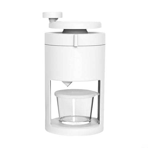 Image of Tidgel Manual Shaved Ice Machine Hand Operated Crusher for Blocks Cubes PP Glass Steel Cone Maker Home Party Outdoor Use 27cm