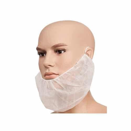 Image of Jakera - Beard Snood Pack of 100 - non-woven polypropylene availible in 2 colours (White)