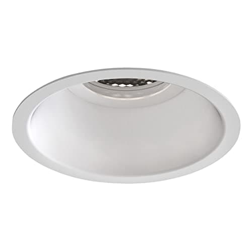 Image of Astro Minima Slimline Round Fixed Fire-Rated IP65 Bathroom Downlight - IP65 Rated - (Matt White), GU10 LED Lamp, Designed in Britain - 1249034-3 Years Guarantee