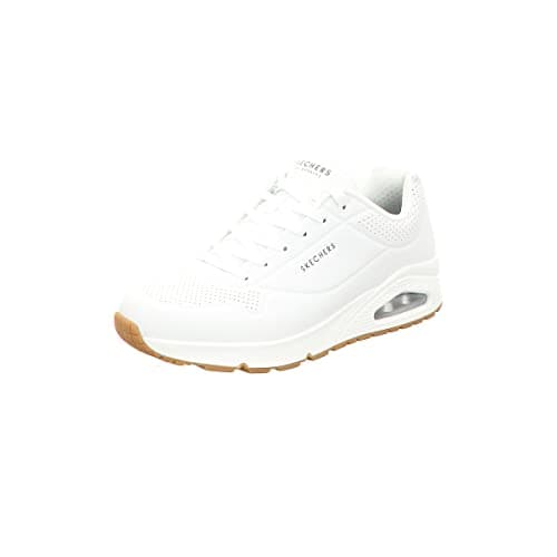 Image of Skechers Men's Uno Stand on Air Sneaker, White Durabuck Trim, 9 UK