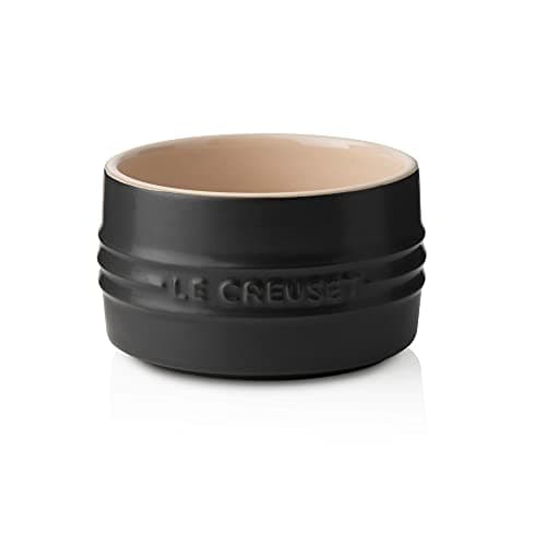 Image of Le Creuset Stoneware Ramekin with Straight Wall, Stackable, 200 ml, Matte Black, 70403200000099