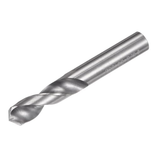 Image of sourcing map Solid Carbide Drill Bit, 8.5mm (0.335") YG6X/C3 Micro-Grain Tungsten Carbide Short Twist Drill Bits Straight Shank for Drilling Stainless Steel Aluminum Metal Plastic