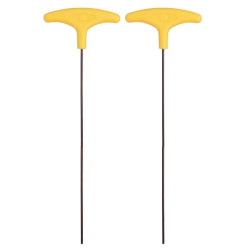 Image of sourcing map 2 Pcs T-Handle Hex Key Wrench 3mm Metric S2 Steel Extra Long Arm Yellow T-Key Flat End Inner Hexagon Spanner Repairing Tool for Home Auto Maintenance Bike Motorcycle Repair