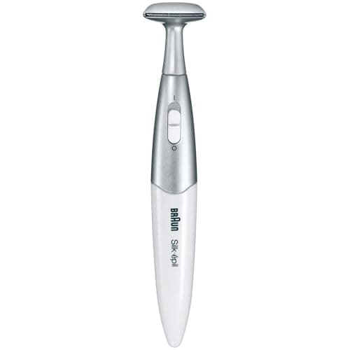 Image of Braun Silk-epil Bikini Styler, 3-in-1 Precision Bikini Trimmer with Precision Head, Bikini Shaping Head & 2 Trimming Combs, FG1100, White