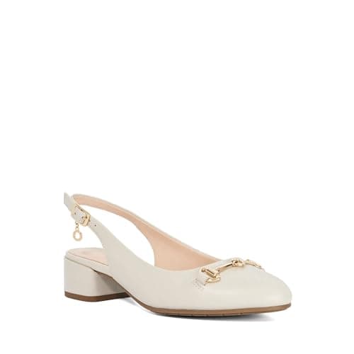 Image of Dune London Ladies CHARLEIGH Snaffle Trim Sling-Back Courts Size UK 3 Heeled Shoes